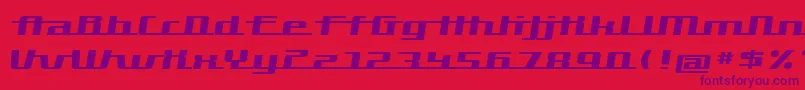 Hardman Font – Purple Fonts on Red Background