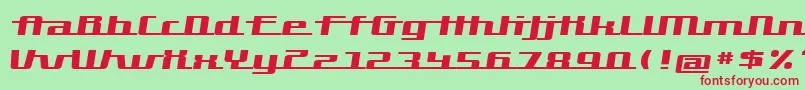 Hardman Font – Red Fonts on Green Background