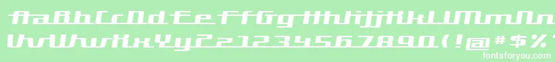 Hardman Font – White Fonts on Green Background