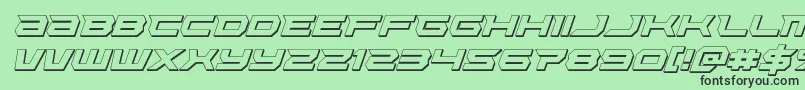 Lethalforce3Dital Font – Black Fonts on Green Background