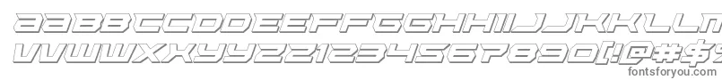 Lethalforce3Dital-Schriftart – Graue Schriften auf weißem Hintergrund