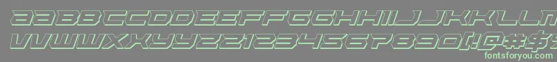 fuente Lethalforce3Dital – Fuentes Verdes Sobre Fondo Gris