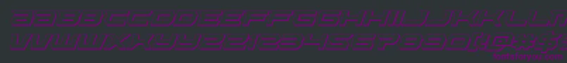Lethalforce3Dital-Schriftart – Violette Schriften auf schwarzem Hintergrund