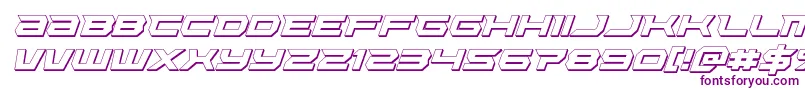 Lethalforce3Dital Font – Purple Fonts on White Background