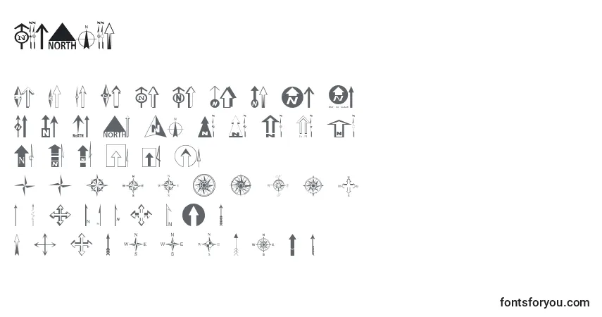 EsriNorthフォント–アルファベット、数字、特殊文字
