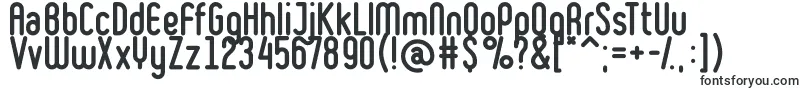 RulerBold-fontti – Profiilin yläreunan fontit