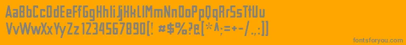 Шрифт TschicholdAlt – серые шрифты на оранжевом фоне