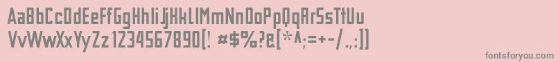 TschicholdAlt Font – Gray Fonts on Pink Background