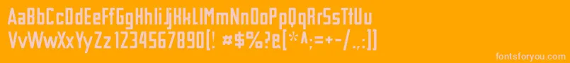 TschicholdAlt Font – Pink Fonts on Orange Background