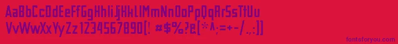 Шрифт TschicholdAlt – фиолетовые шрифты на красном фоне