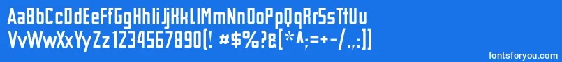 TschicholdAlt Font – White Fonts on Blue Background