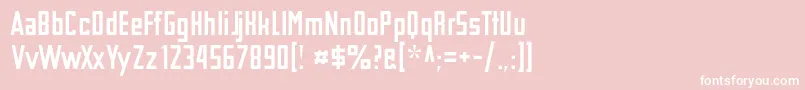 TschicholdAlt Font – White Fonts on Pink Background