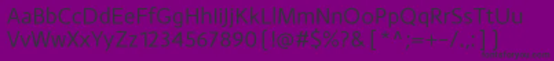 フォントMonsalRegular – 紫の背景に黒い文字