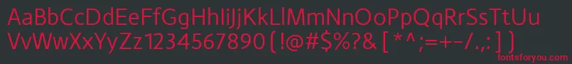 Шрифт MonsalRegular – красные шрифты на чёрном фоне