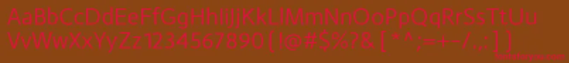 MonsalRegular Font – Red Fonts on Brown Background