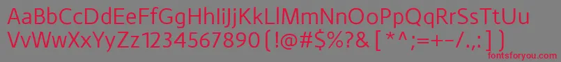 MonsalRegular Font – Red Fonts on Gray Background