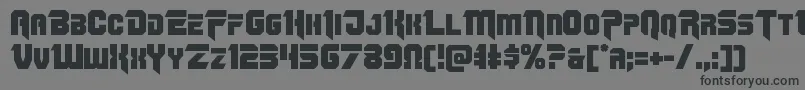 Omegaforce12 Font – Black Fonts on Gray Background