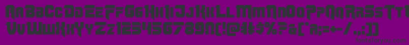 Omegaforce12 Font – Black Fonts on Purple Background