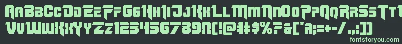 Omegaforce12 Font – Green Fonts on Black Background