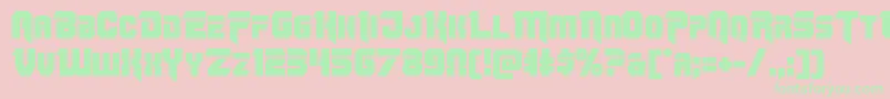 Omegaforce12 Font – Green Fonts on Pink Background