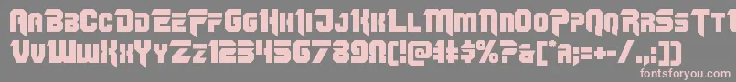 Omegaforce12 Font – Pink Fonts on Gray Background