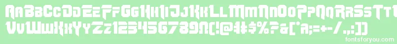 Omegaforce12 Font – White Fonts on Green Background