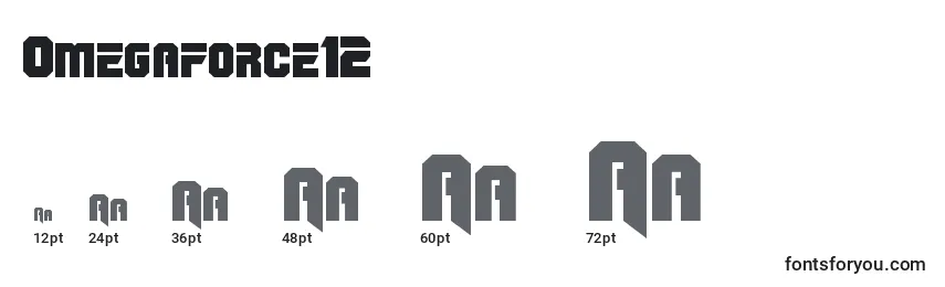 Omegaforce12 Font Sizes