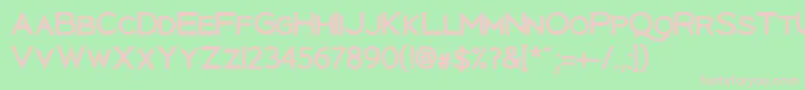 UberlinBold Font – Pink Fonts on Green Background