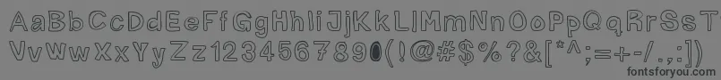 Mogghla-Schriftart – Schwarze Schriften auf grauem Hintergrund