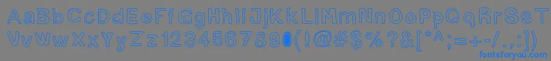 Mogghla Font – Blue Fonts on Gray Background