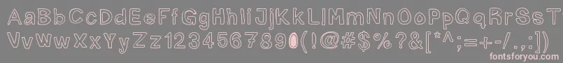 Шрифт Mogghla – розовые шрифты на сером фоне