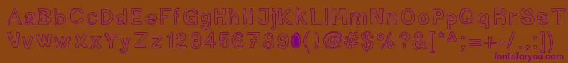 Mogghla Font – Purple Fonts on Brown Background