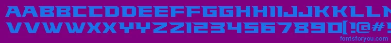 Falconsfont Font – Blue Fonts on Purple Background