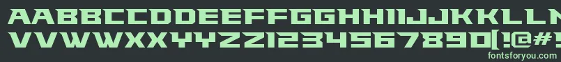 フォントFalconsfont – 黒い背景に緑の文字