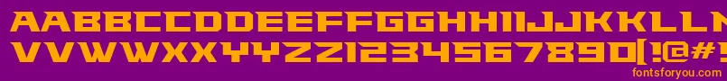 fuente Falconsfont – Fuentes Naranjas Sobre Fondo Morado