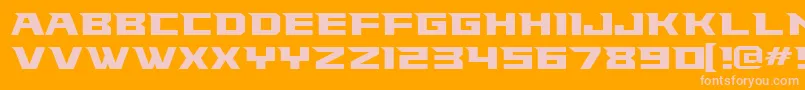 Falconsfont Font – Pink Fonts on Orange Background