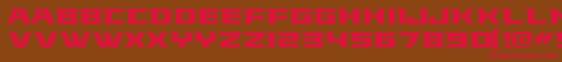 Weitere Informationen zur Falconsfont-Schriftart Falconsfont-Schriftart – Rote Schriften auf braunem Hintergrund