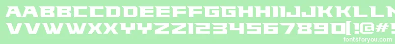 Falconsfont Font – White Fonts on Green Background