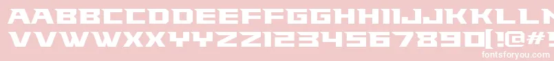 Falconsfont-Schriftart – Weiße Schriften auf rosa Hintergrund