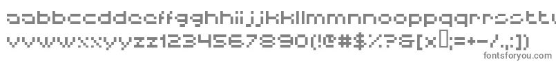 Hiskyflipperlow Font – Gray Fonts on White Background