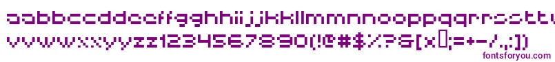 Шрифт Hiskyflipperlow – фиолетовые шрифты