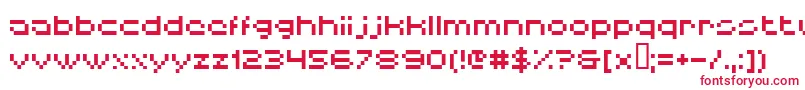 Шрифт Hiskyflipperlow – красные шрифты