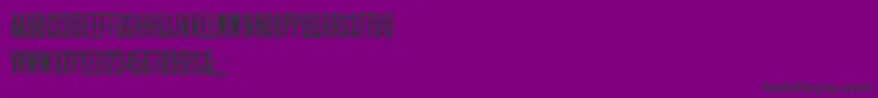 HffBeerVan-Schriftart – Schwarze Schriften auf violettem Hintergrund
