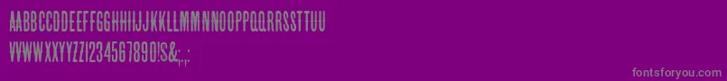 Шрифт HffBeerVan – серые шрифты на фиолетовом фоне