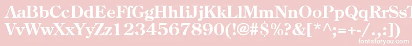 AgCenturyOldStyleCyrBold Font – White Fonts on Pink Background