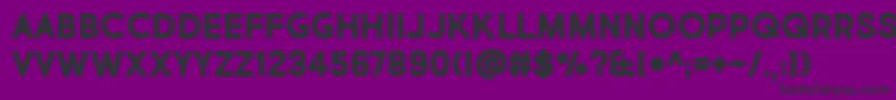 BmdMarketFreshBoldAllCaps Font – Black Fonts on Purple Background