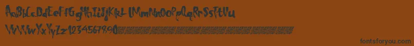 Totaleclipse Font – Black Fonts on Brown Background