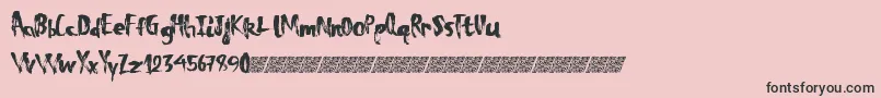 Totaleclipse Font – Black Fonts on Pink Background
