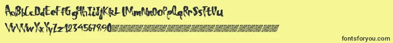 Totaleclipse Font – Black Fonts on Yellow Background