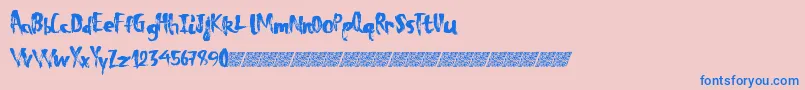 Шрифт Totaleclipse – синие шрифты на розовом фоне